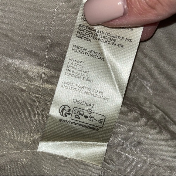 Free People Reggie Oversized Blazer Ginger Combo Plaid Jacket L - Picture 16 of 16